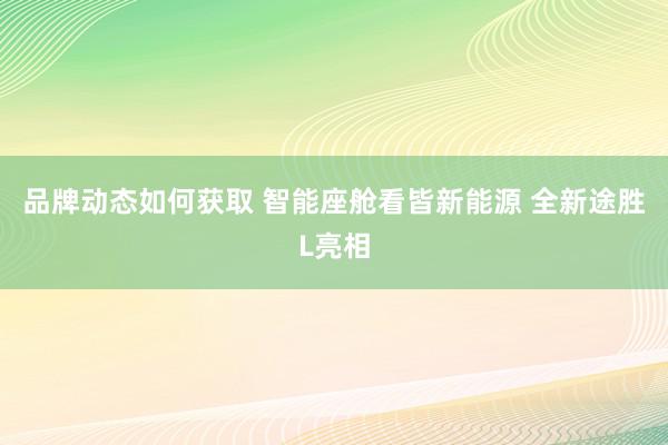 品牌动态如何获取 智能座舱看皆新能源 全新途胜L亮相