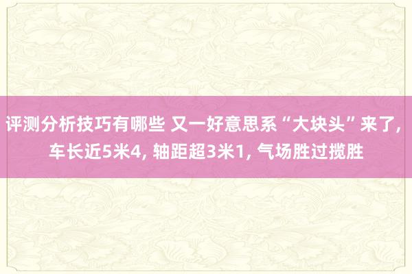 评测分析技巧有哪些 又一好意思系“大块头”来了, 车长近5米4, 轴距超3米1, 气场胜过揽胜