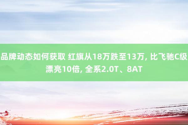 品牌动态如何获取 红旗从18万跌至13万, 比飞驰C级漂亮10倍, 全系2.0T、8AT