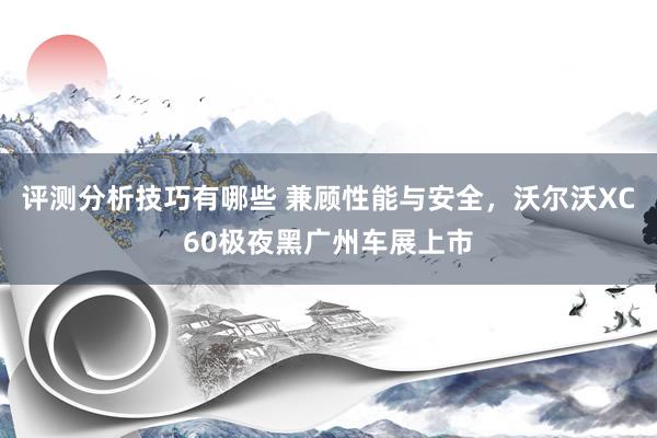 评测分析技巧有哪些 兼顾性能与安全，沃尔沃XC60极夜黑广州车展上市